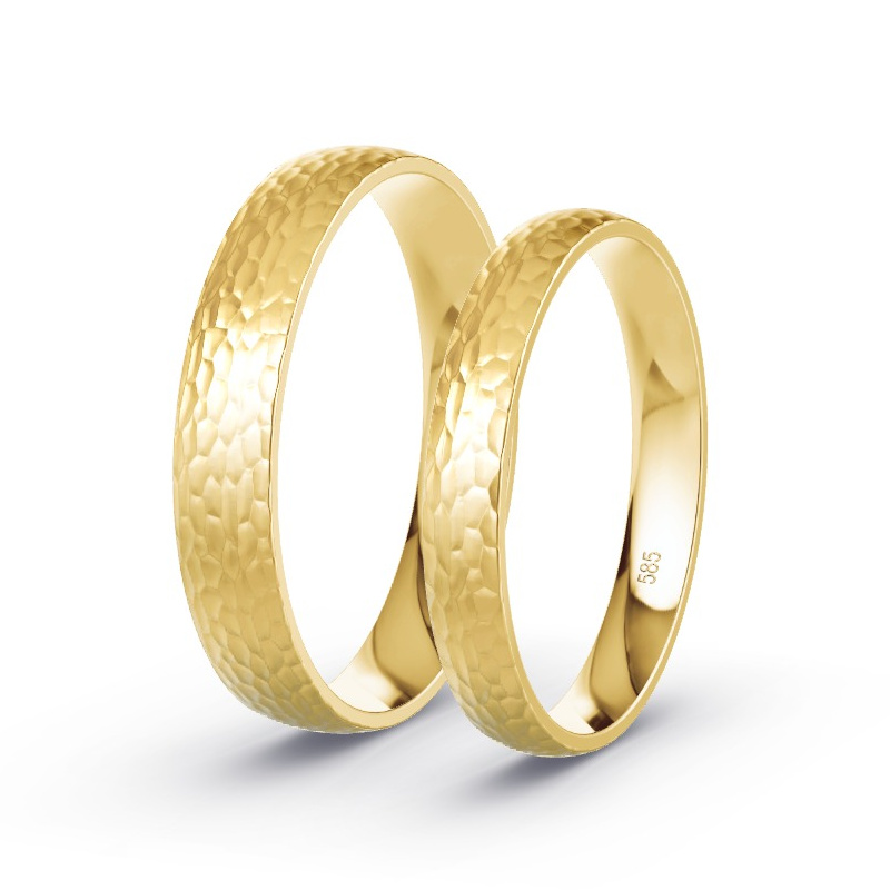 Wedding Rings Yellow Gold - Diamonds - Model N°1601 Wedding Rings Yellow Gold - Diamonds - Model N°1601