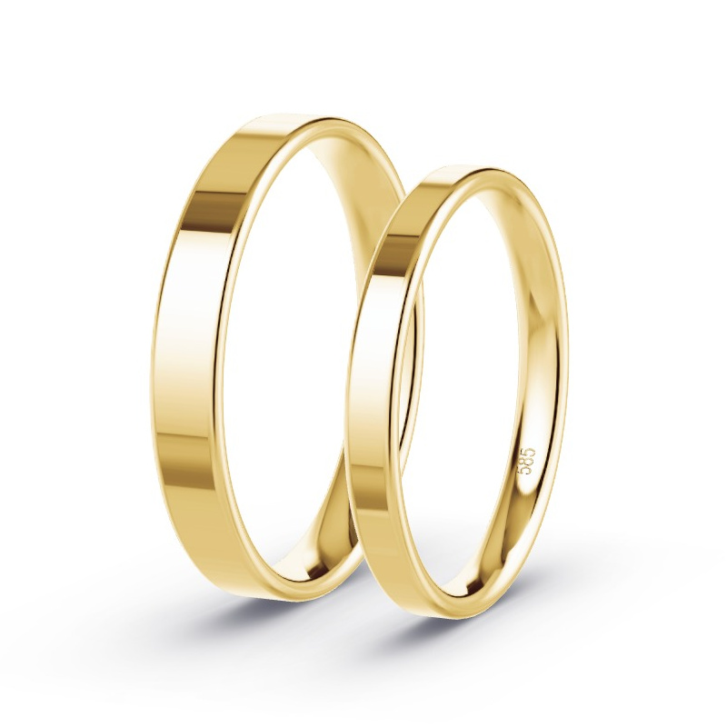 Wedding Rings Yellow Gold -  Diamonds - Model N°1605
