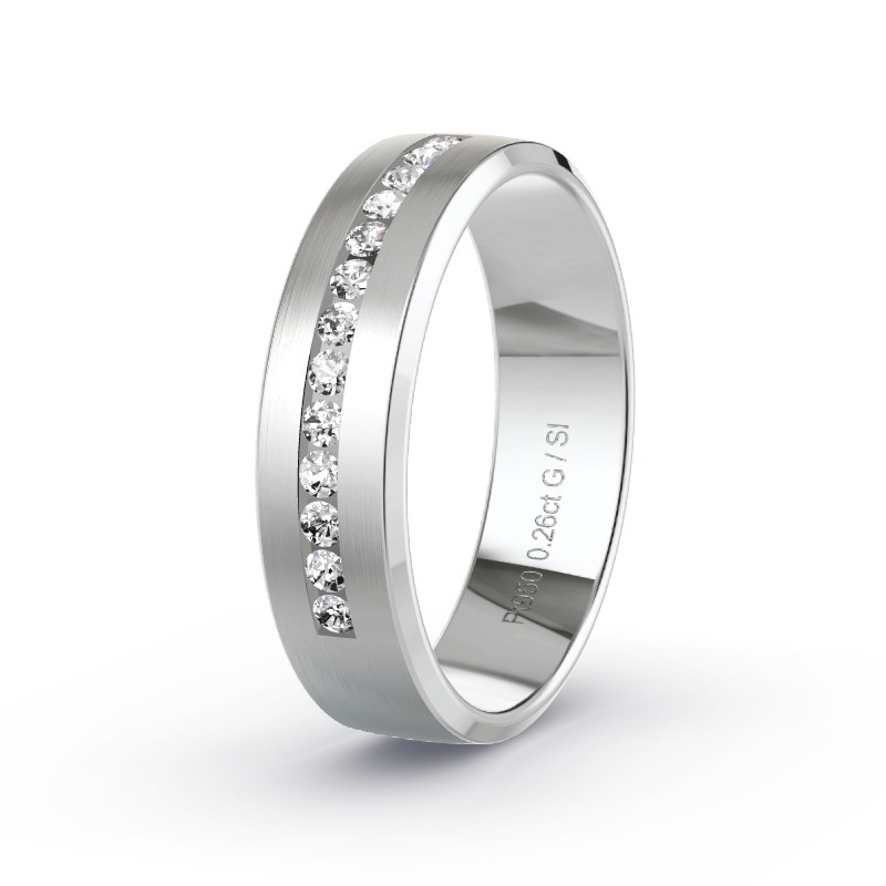 Wedding Ring Platinum - 0.26ct Diamonds - Model N°2171 Wedding Ring Platinum - 0.26ct Diamonds - Model N°2171