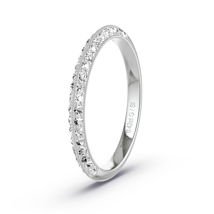 Women's Wedding Ring Platinum - 0.42ct Diamonds - Model N°4121