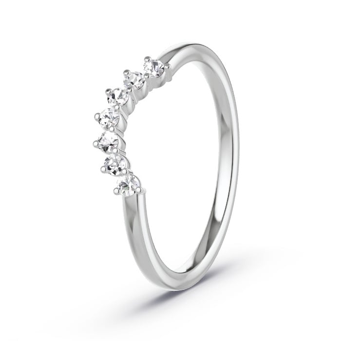 Women's Wedding Ring Platinum - 0.14ct Diamonds - Model N°4130 Women's Wedding Ring Platinum - 0.14ct Diamonds - Model N°4130
