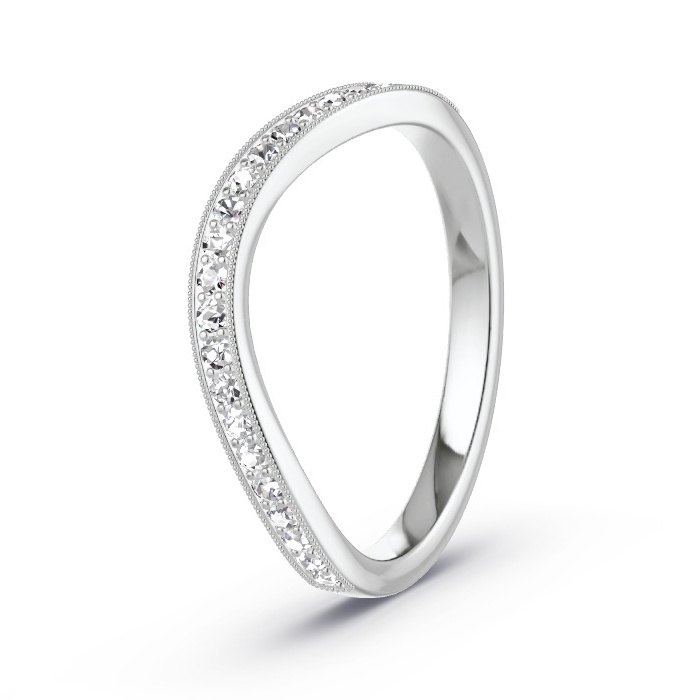 Women's Wedding Ring Platinum - 0.23ct Diamonds - Model N°4134