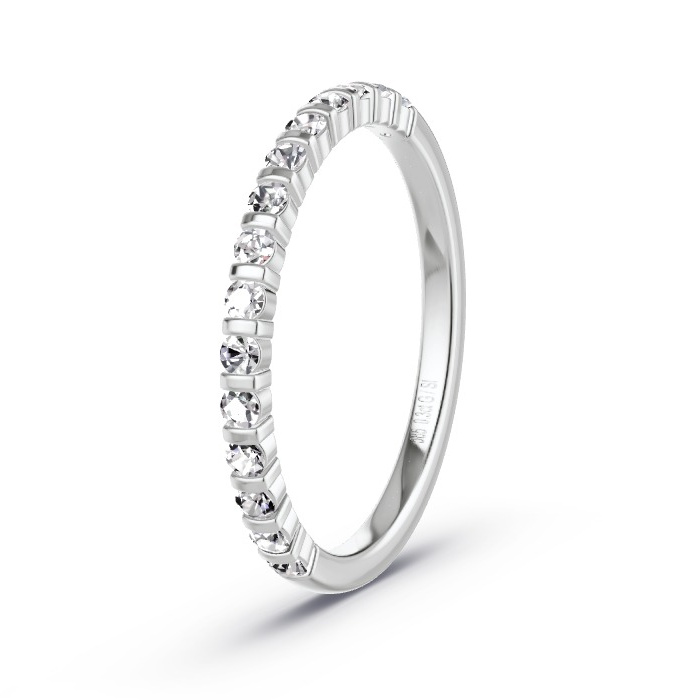 Women's Wedding Ring White Gold - 0.30ct Diamonds - Model N°4136