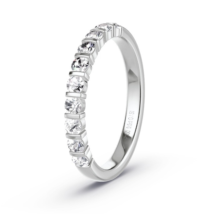 Women's Wedding Ring Platinum - 0.50ct Diamonds - Model N°4136