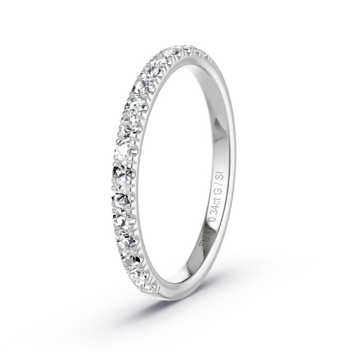 Women's Wedding Ring Platinum - 0.34ct Diamonds - Model N°4137