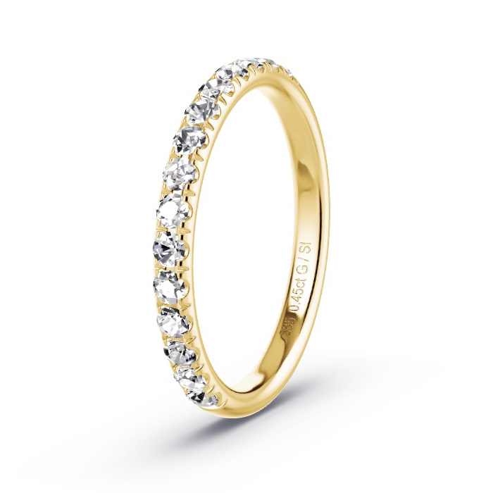 Women's Wedding Ring Yellow Gold - 0.45ct Diamonds - Model N°4138
