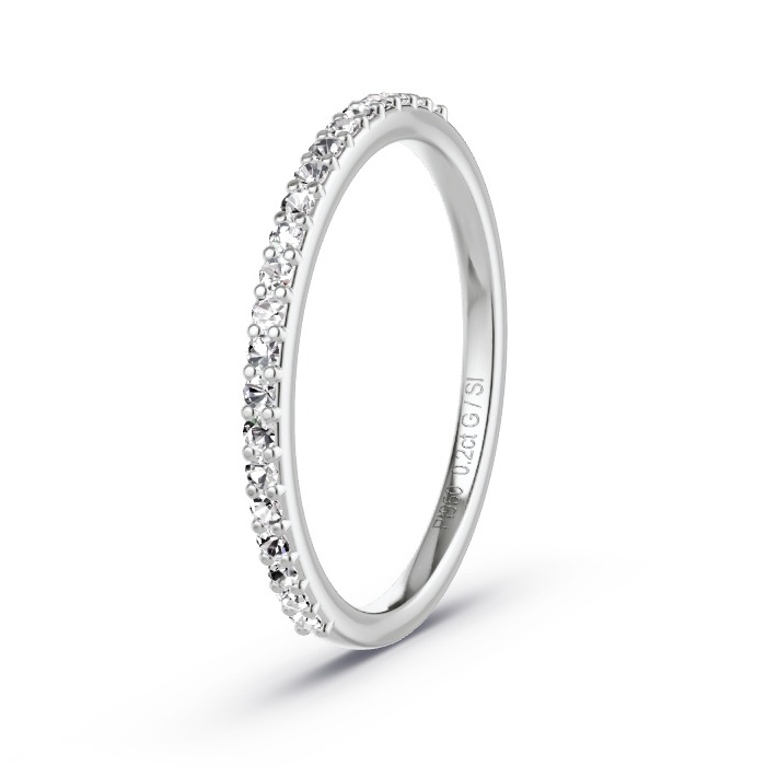Women's Wedding Ring Platinum - 0.21ct Diamonds - Model N°4150