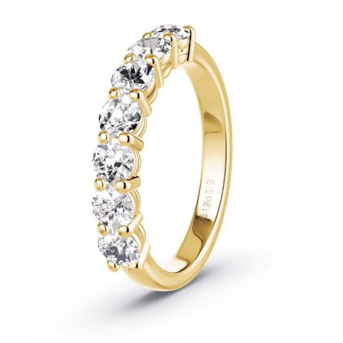 Women's Wedding Ring Yellow Gold - 1.26ct Diamonds - Model N°4159