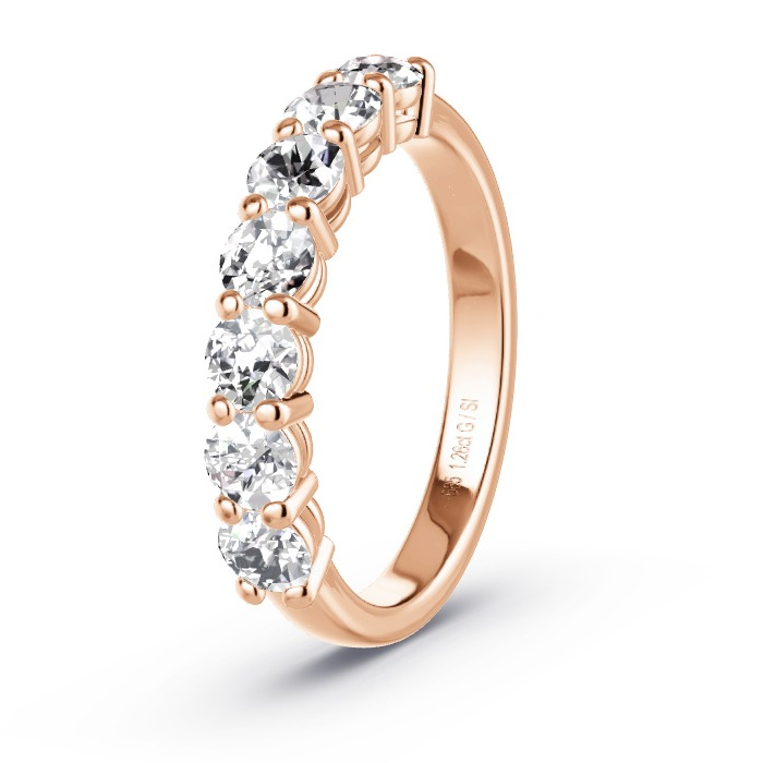 Women's Wedding Ring Rose Gold - 1.26ct Diamonds - Model N°4159