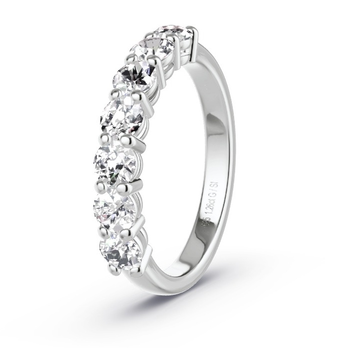 Women's Wedding Ring White Gold - 1.26ct Diamonds - Model N°4159