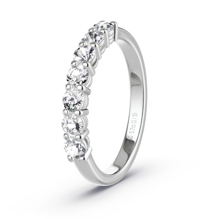 Women's Wedding Ring Platinum - 0.70ct Diamonds - Model N°4160