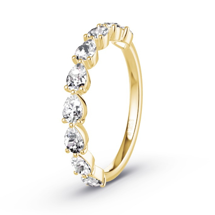 Women's Wedding Ring Yellow Gold - 1.08ct Diamonds - Model N°4169