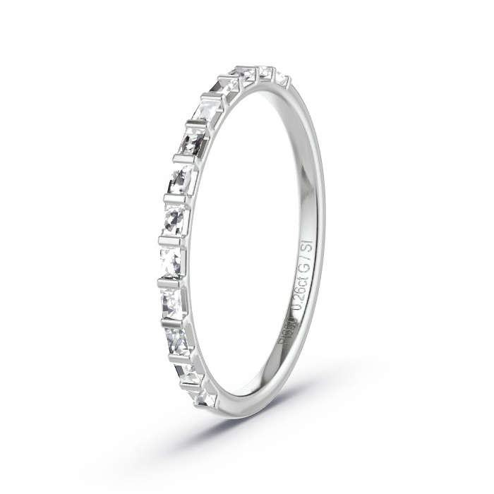 Women's Wedding Ring Platinum - 0.26ct Diamonds - Model N°4171