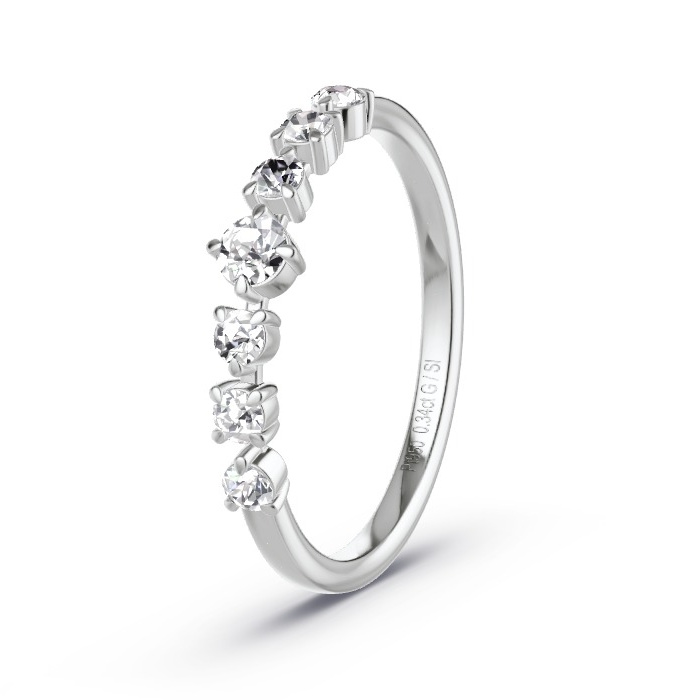 Women's Wedding Ring Platinum - 0.34ct Diamonds - Model N°4172