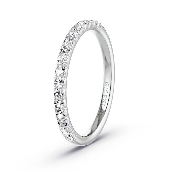 Women's Wedding Ring Platinum - 0.34ct Diamonds - Model N°4180