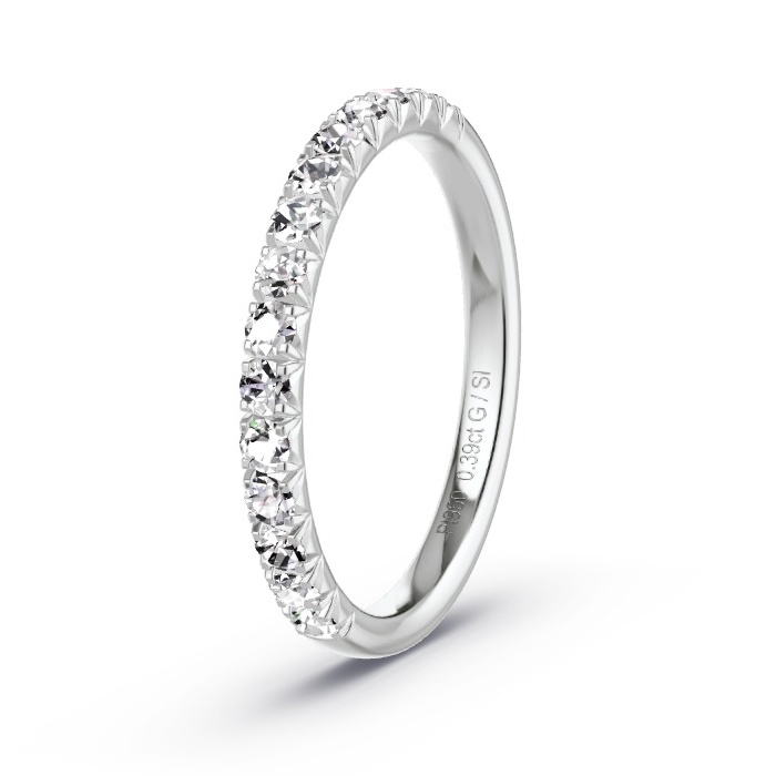 Women's Wedding Ring Platinum - 0.45ct Diamonds - Model N°4180