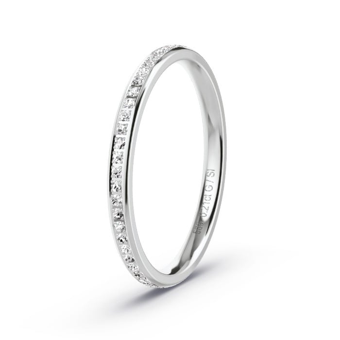 Women's Wedding Ring White Gold - 0.21ct Diamonds - Model N°4199 Women's Wedding Ring White Gold - 0.21ct Diamonds - Model N°4199