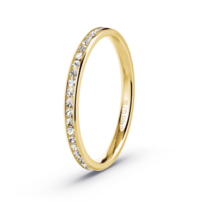 Women's Wedding Ring Yellow Gold - 0.46ct Diamonds - Model N°4200