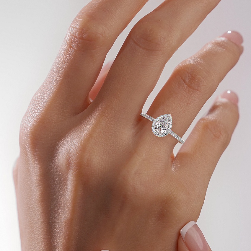 Zakk Anelli da donna in argento 925 ovale con zirconi 1,5 ct